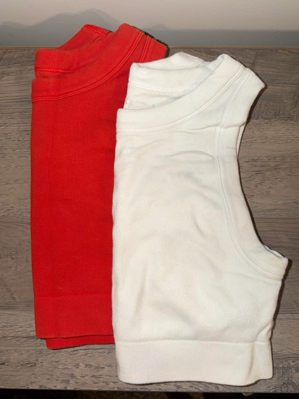 Aerie Offline Ribbed Tank Top - Red & White (2-Pack)